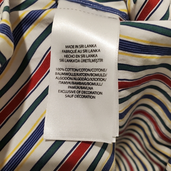 Ralph Lauren 120s Two Ply Classic Stripe Button Down Shirt 15 1/2 39 Mens - Picture 9 of 9